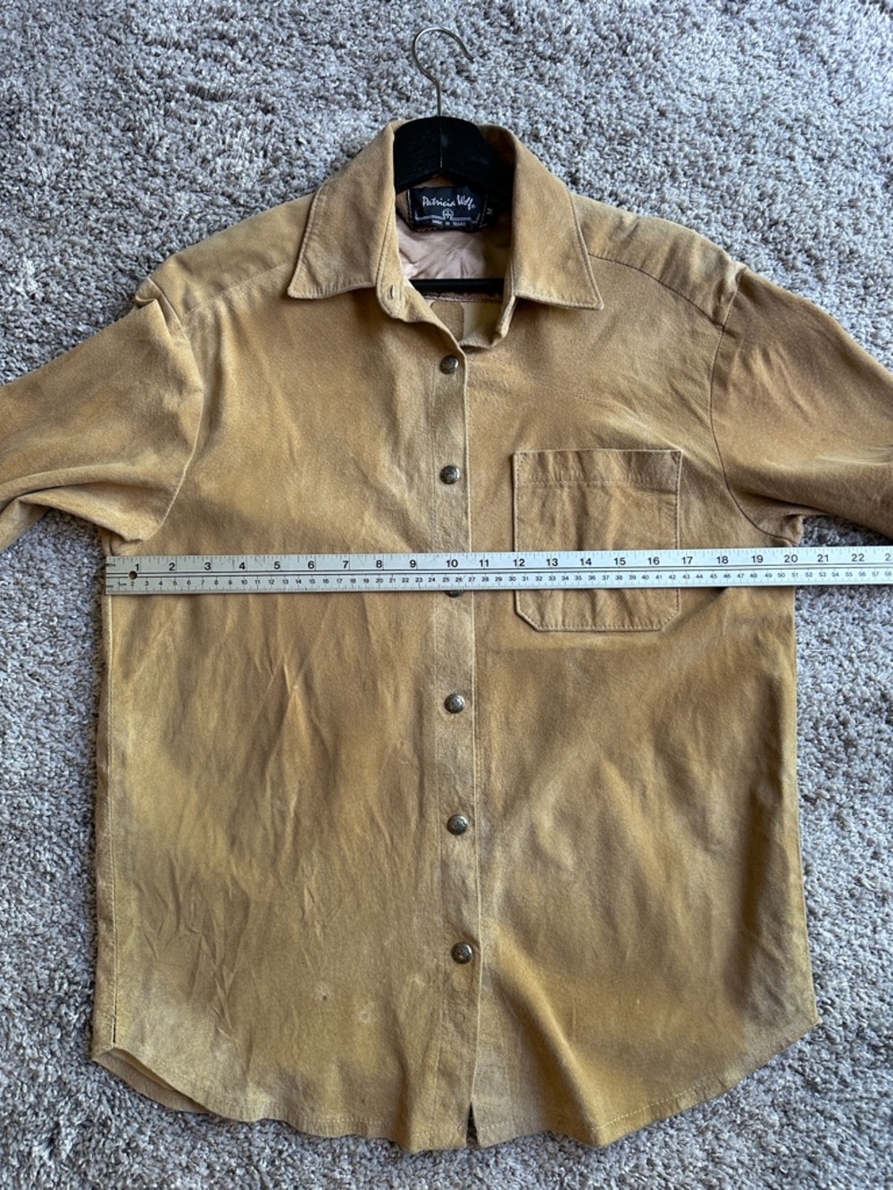 Vintage Patricia Wolf Suede Shirt - Picture 10 of 10